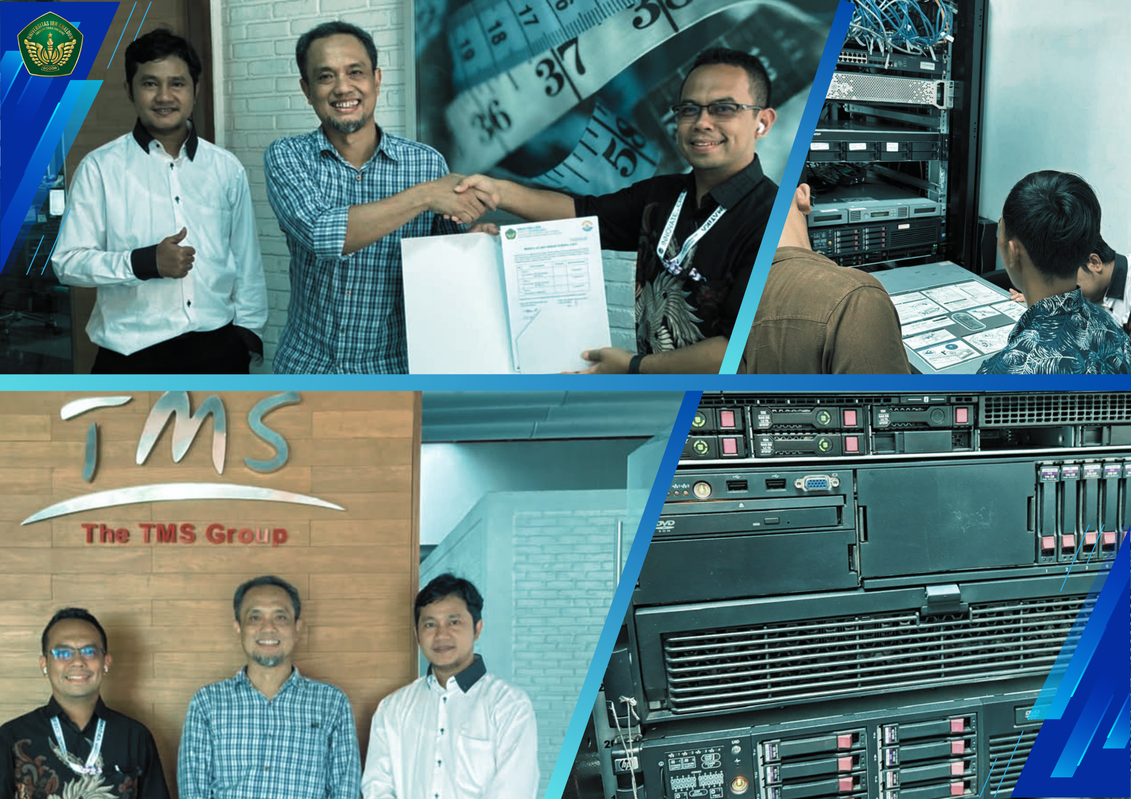 FTS UIKA Bogor Terima Hibah Tiga Unit Server dari TMS Fashion (HK) Ltd